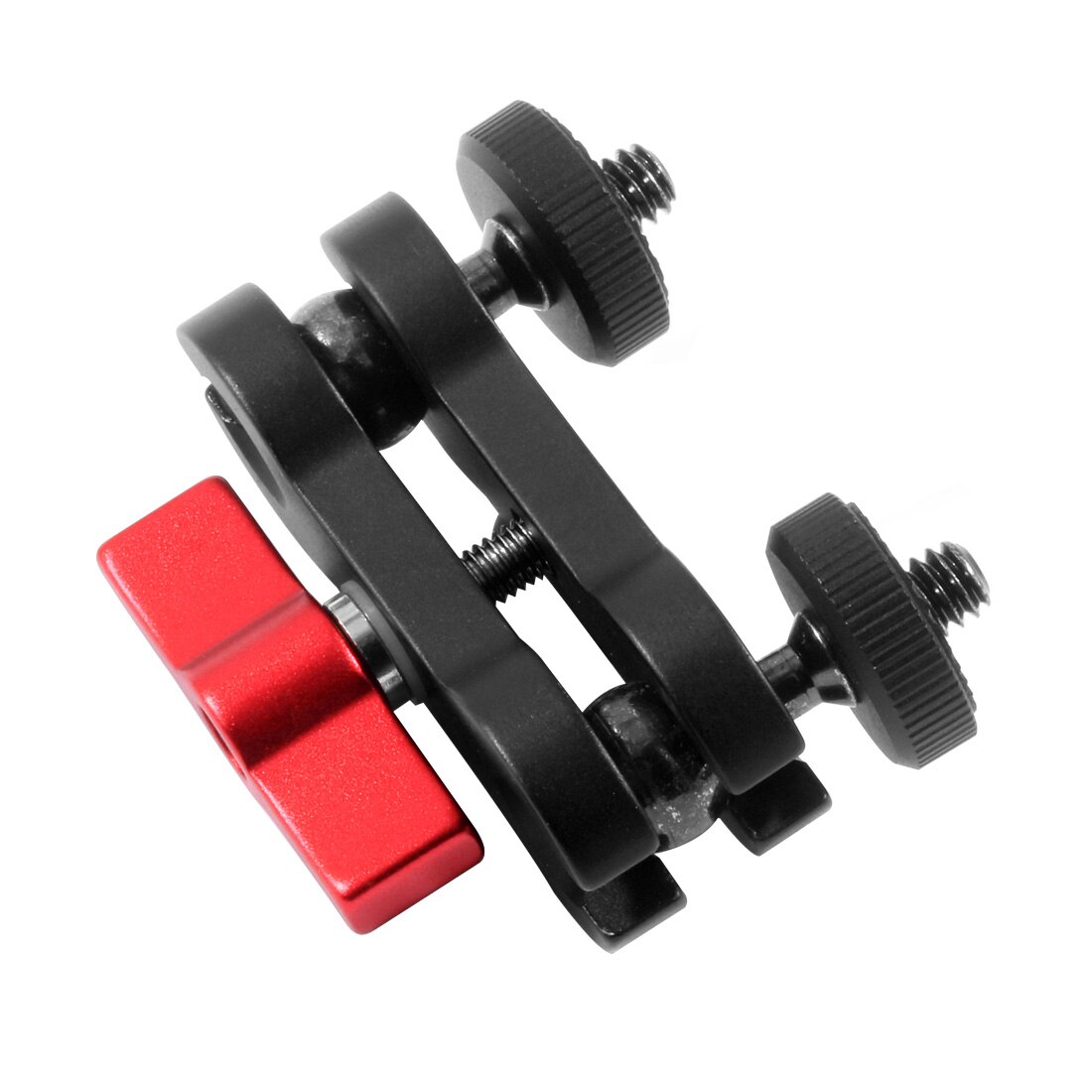 BGNING multi-fonction double rotule chaussure chaude 1/4 "trépied magique bras adaptateur de montage DSLR accessoire d'appareil-photo pour moniteur lumière LED