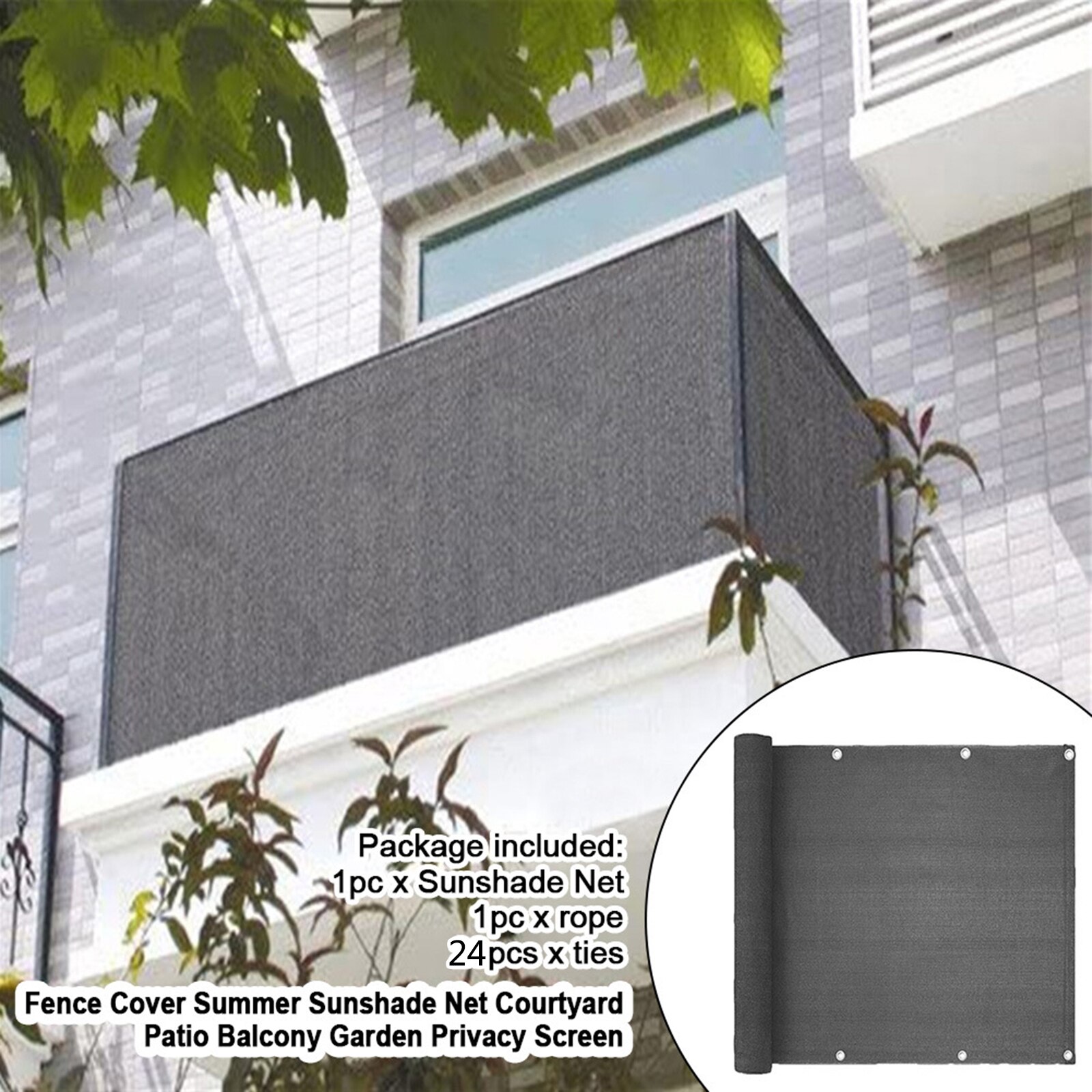 Zonnezeilschermen 70 x 280 cm Rechthoekig Ademend