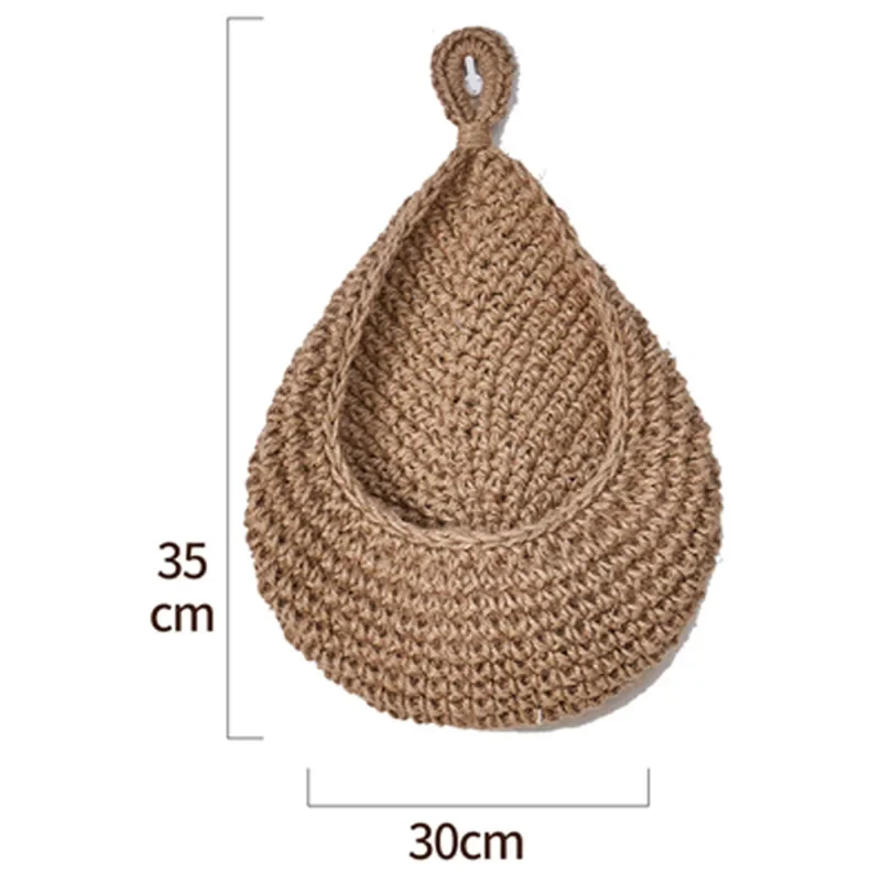 Cesta organizadora de frutas y verduras para colgar en la pared, contenedor decorativo para cocina, montaje en jardín, planta de pared, almacenamiento de cebollas y flores: Rosa