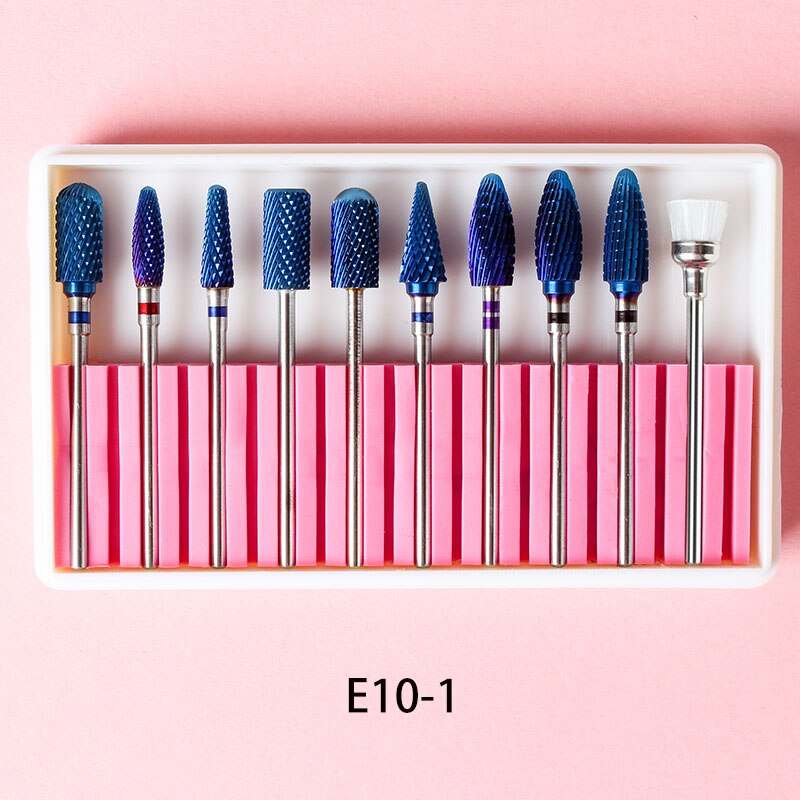 10Pcs/box Cone Tip Ceramic Electric Cuticle Clean Rotary Manicure Sander Tool Grind Head Mill Cutter Pedicure Nail art Drill Bit: 1