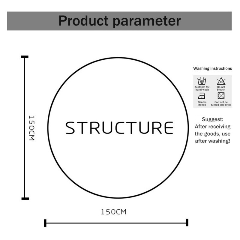Ronde Mandala Strand Deken Hippie Indian Mandala Kleed Strand Handdoek Meditatie Tapijt Diameter 59 Inches (150 Cm)