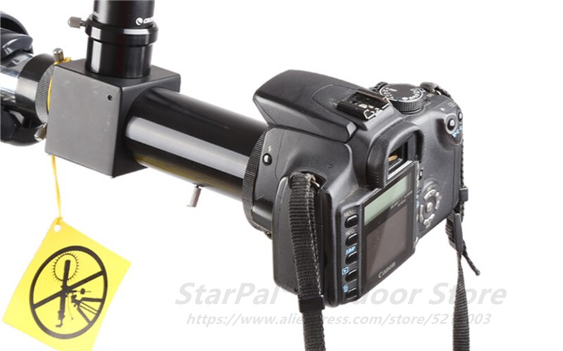 StarPal 1.25" Variable Projection Camera Adapter Adjustable Aluminum Telescope Astrophotography Flip Mirror Camera Adapter