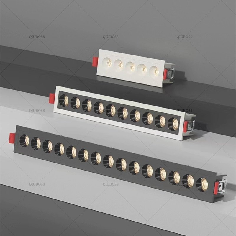 LED Recessed Line Grille Light Dimmable Embedded Ceiling Spot Lamps 10W/20W/30W For Indoor Lighting Home Decor AC220V/110V