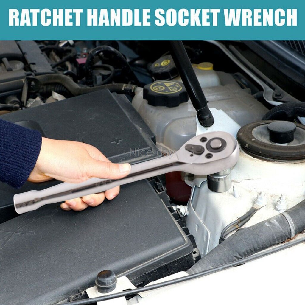 1PC HEAVY DUTY QUICK RELEASE RATCHET HANDLE SET 1/4" 3/8" 1/2" DR CARBON STEEL Ratchet Handle Mr13 20