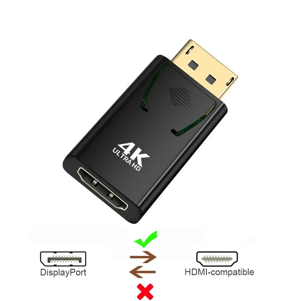 Dp zu hdmi-kompatible konverter pc tv projektor displayport männlich zu Video weiblich dongle für büro pflege Computer