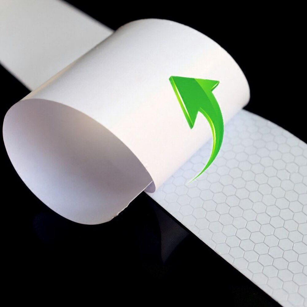 Waterproof Warning Tape Strip Stickers Warning Light Reflector Protective Sticker Reflective Film Car Safety Mark 300cm X 5cm