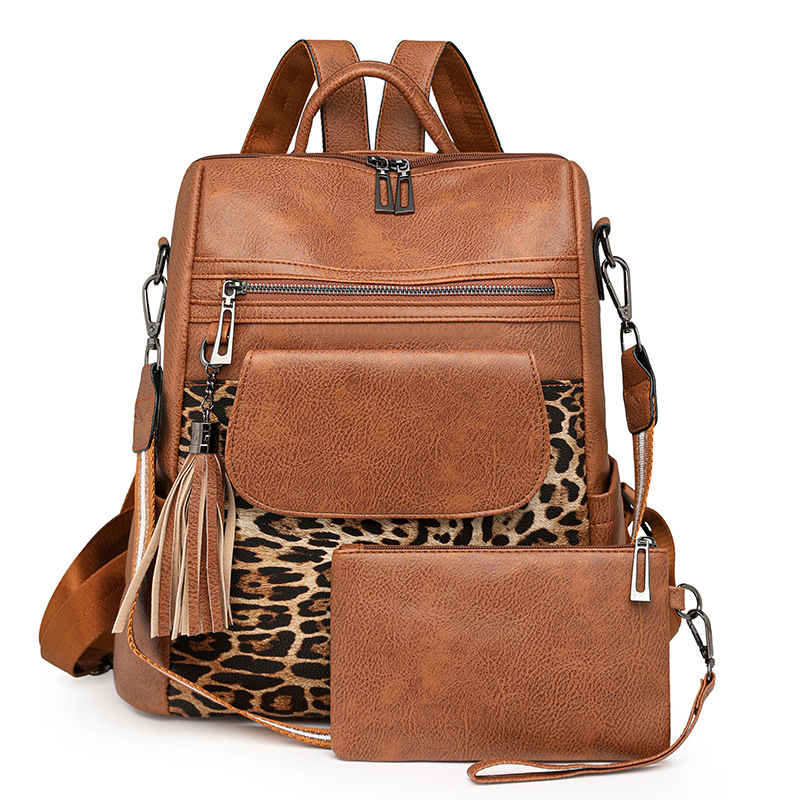 Bolso y bolso de para mujer, mochila grande para mujer, mochila de viaje de cuero PU, bolsos de hombro de para mujer, mochila escolar: Azul cielo