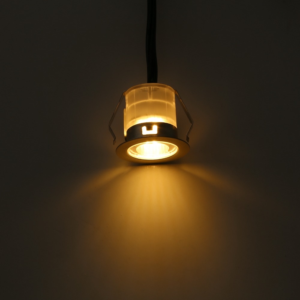 6Pcs/lot 30mm 12V Outdoor Terrace LED Deck Stair Step Rail Lights Waterproof Yard Garden Pathway Patio Landscape Lamp