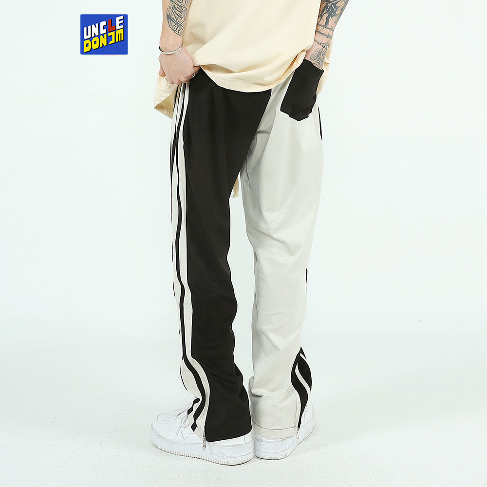 UNCLEDONJM Colour block sweatpants mens street wear hip hop pants mens joggers pants urban streetwear mens joggers