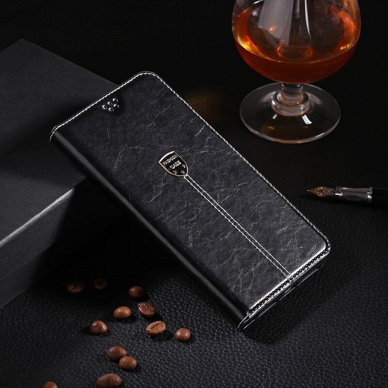 Leather Case For ZTE Blade A610 Flip Leather Cover Cases For ZTE Blade A 610 PLUS/A330/A510/ A512 Phone Bags: For ZTE A610 Plus / Black