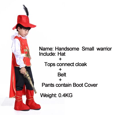 boys pirate captain Halloween costume masquerade costume performance clothing Children's costumes: DYN1099 XL