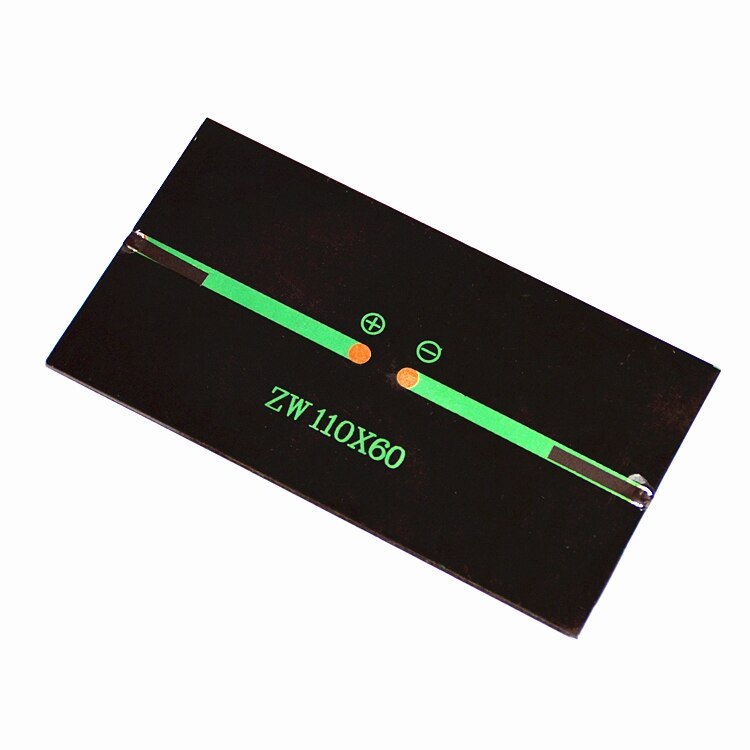 6V 1W Solar Panel Solar Cell DIY Mini 11060 Flashlight Polysilicon Handmade