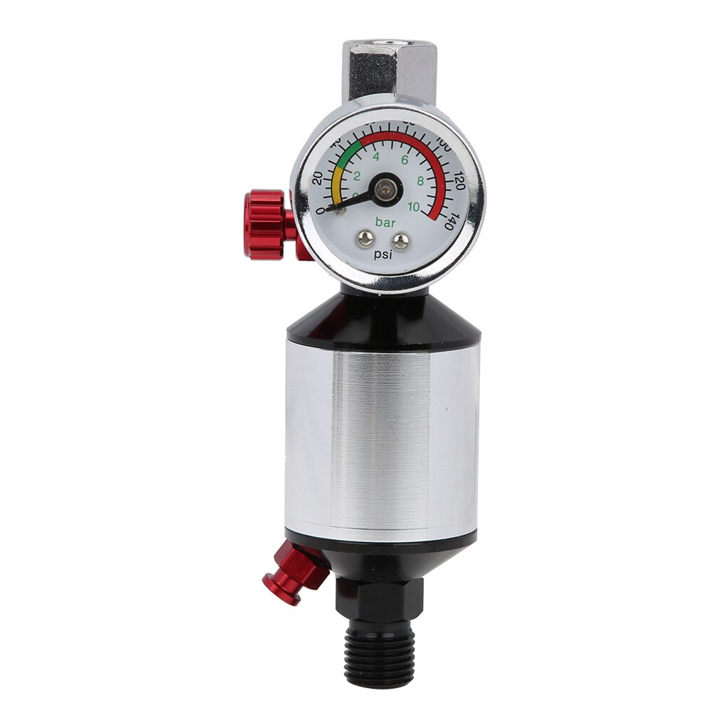 Olie/vand separator lufttryksregulator aluminiumslegering filtreringsreguleringsanordning bspp 1/4in holdbar
