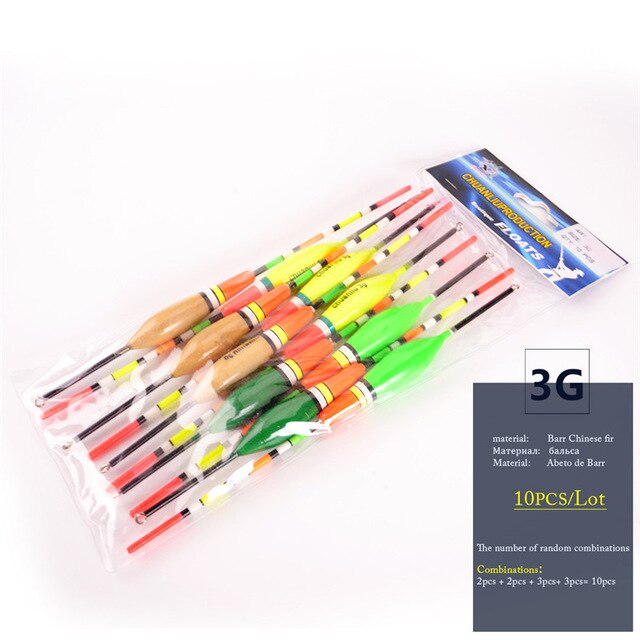 Vis Koning Vissen Vlotter Karpervissen Accessoires 10 Stk/set 2G 3G 4G 5G Dobbers For A Vissen flotteur De Peche Drijvende Pesca: 563-3g