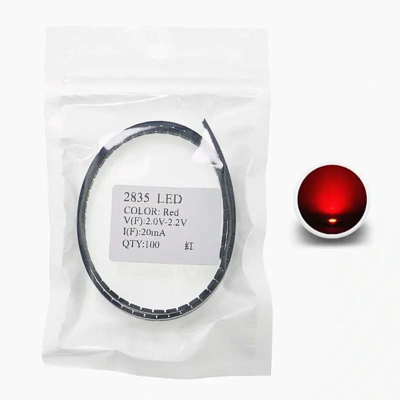 100pcs 2835 SMD LED Emitting Diode Lamp Chip Light Beads Warm Cool White Red Green Blue Yellow Amber Blue pink purple Color