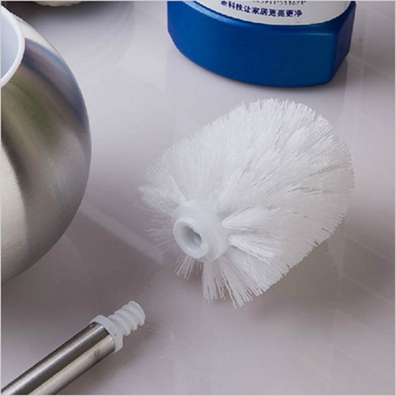 1pc toiletbørstehoved universal holder udskiftning wc rene børster til tilbehør til rengøring af badeværelset