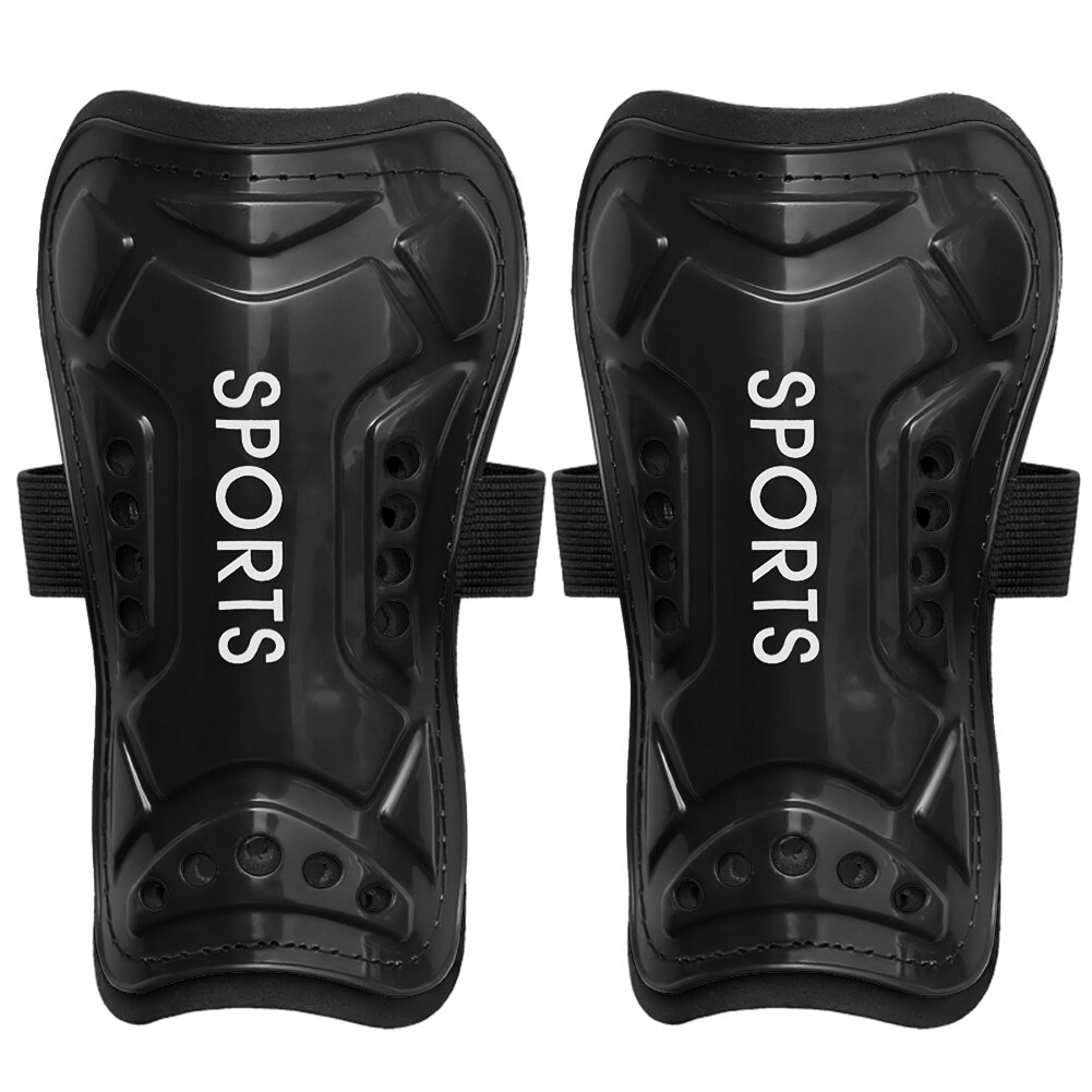 Universele Voetbal Been Guard Voetbal Speler Anti-Val Kalf Ondersteuning Guards Pads Voor Kinderen Volwassenen Sport Veiligheid Gear: Black / 19cm