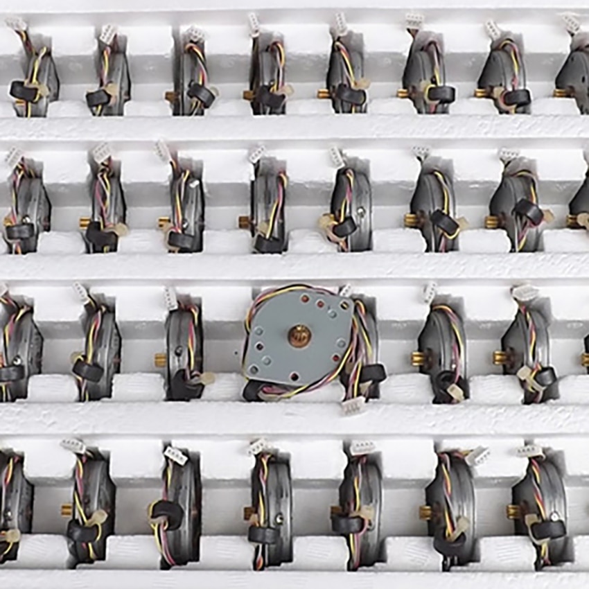 DC 12V Ultra-dünne Stepper Motor- 2-Phase 4-draht 3,6 Grad Mini Schrittmotor 10 zähne 0,5 Modul Getriebe Stepper Motor- Zubehör