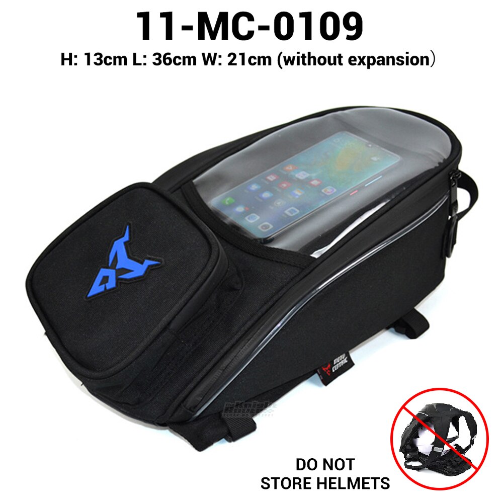 Oxford – sac de réservoir étanche pour Moto, sacoche de selle pour casque, sac d'huile et de carburant, magnétique, boîte aux lettres: 11-MC-0109-L-BU