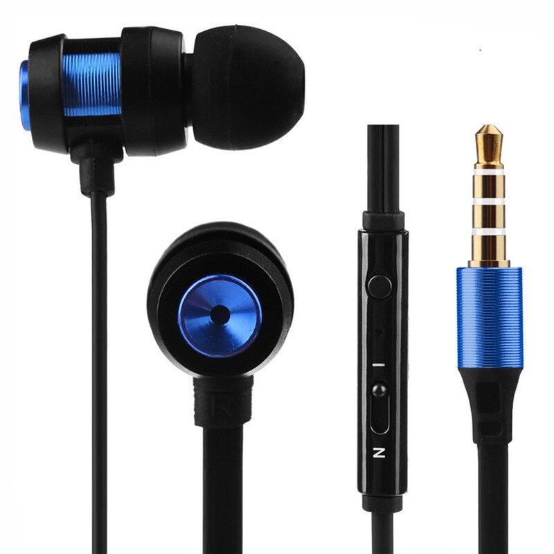 Hiperdeal Super Bass Stereo In-Ear Oortelefoon Sport Headset Voor Iphone7: Blauw