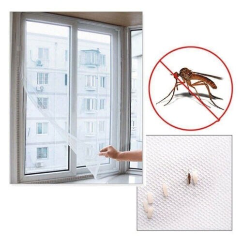 Hand-free DIY White Screen window Magic Door Curtain Anti-Mosquito Screen window Fly Bug Insect 150X130CM 200X150CM
