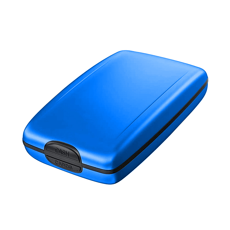 Bank Kaarthouder Blocking Hard Case Wallet Solid Credit Card Anti Scanning Bescherming Credit Kaarthouder Rfid Coin portemonnee