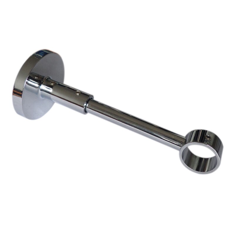 2 stk  d20mm gardinstang dekorativt beslag 12cm ,  gardin tilbehør beslag til vinduesdekoration: Krom