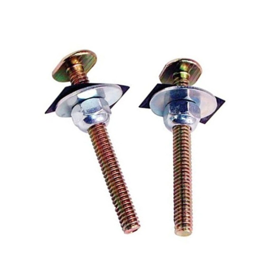 6pcs Toilet Bolt Toilet Tank Screw Fixing Bolt Fixed Fittings Toilet Screws Toilet Accessories with Nuts and Washers