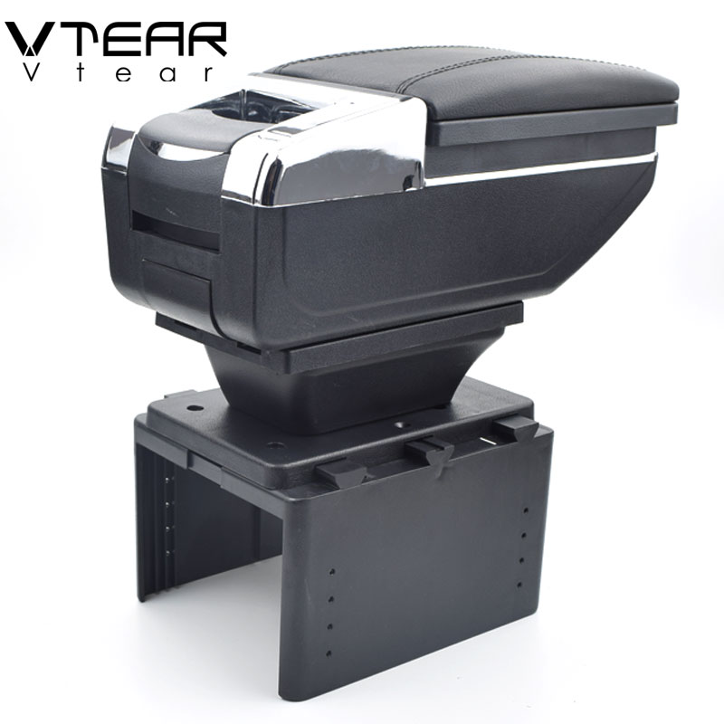 Vtear For chevrolet lacetti car armrest leather arm rest ABS storage box accessories center centre console car-styling auto