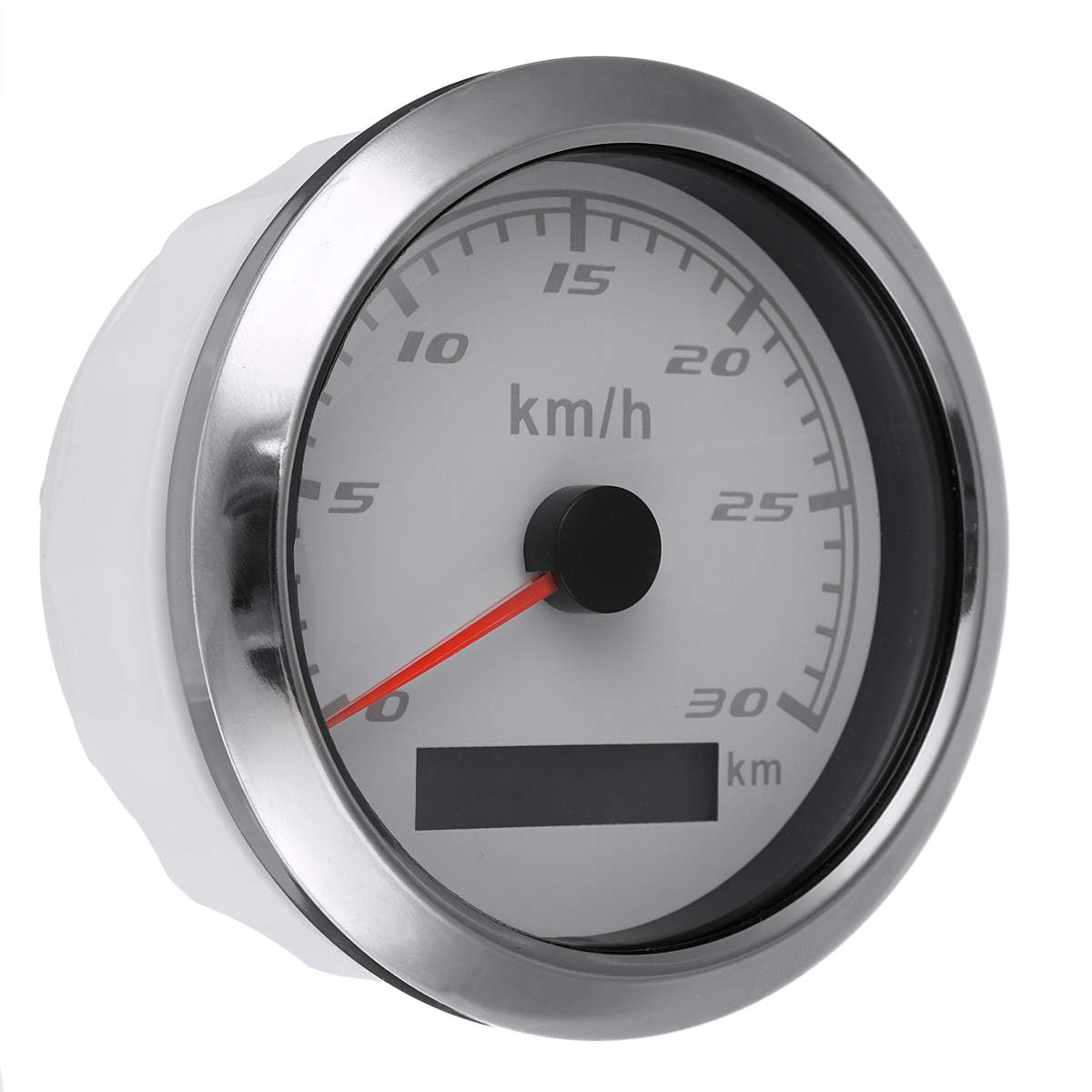 85Mm Gps Snelheidsmeter Digitale Gauge 30 60 120 200 Kmh Kilometerteller Voor Marine Boot Auto Atv Vrachtwagen Rode Backlight met Gps Antenne