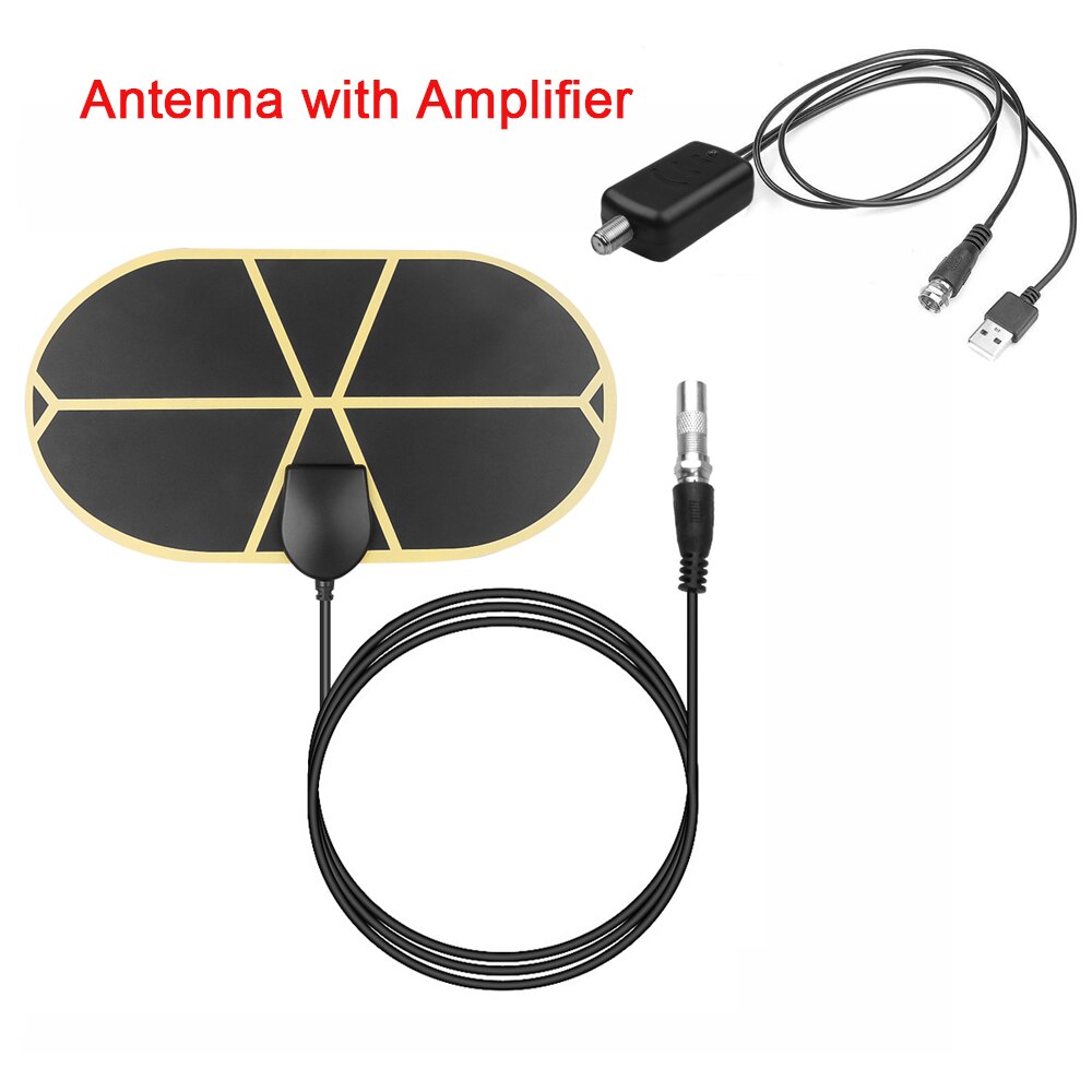 4K TV Antenne 980 Meile Palette Antenne Digitale HDTV Innen TV Stock Antennen Verstärker Signal Booster für drinnen HD TV Radius Surfen: Gelb  Verstärker