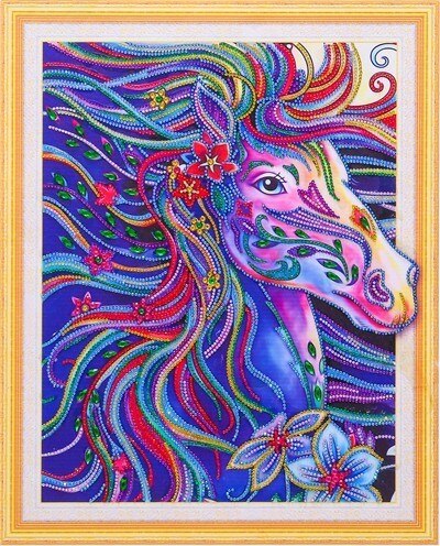 HUACAN Diamond Painting Animal Diy Diamond Embroidery Special Shape Rhinestone Picture Diamond Mosaic Kit 40x50: DA-4021