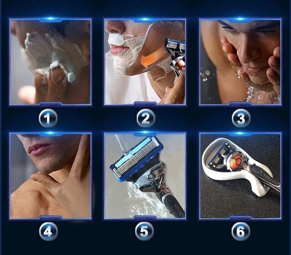 Shaver Brand Men Razor Shaving Five Layer Shaver Reusable Razor Imported Blade Multi Tool Head Replace