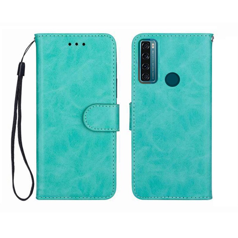 Para tcl 20 se 20se 6.82 "2021 caso carteira de alta qualidade flip couro proteção telefone suporte capa