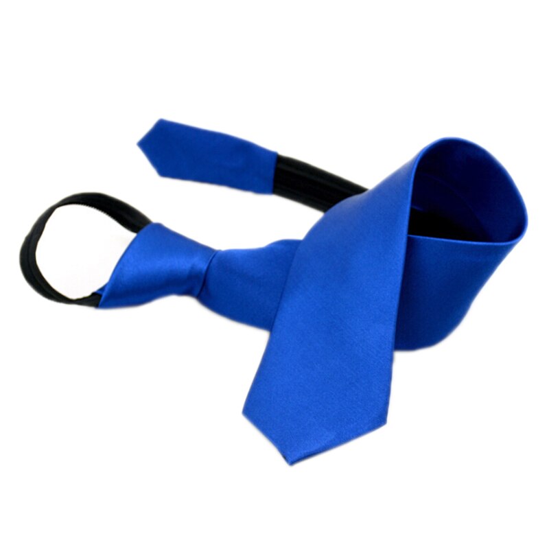 Børn drenge piger solid hals slips let at bære for studerende kid reb slips scene ydeevne fotografi graduering: Blå