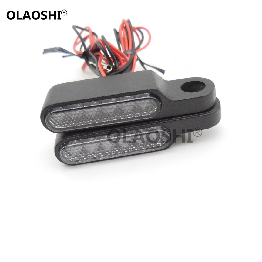 2 sztuk E24 motocykl kierownica robić skutera migacz bursztynowy lampa mini wskaźniki światło światło kierunkowskazu doprowadziło czarny aluminium wyczyść/dym: czarny-jasny-L