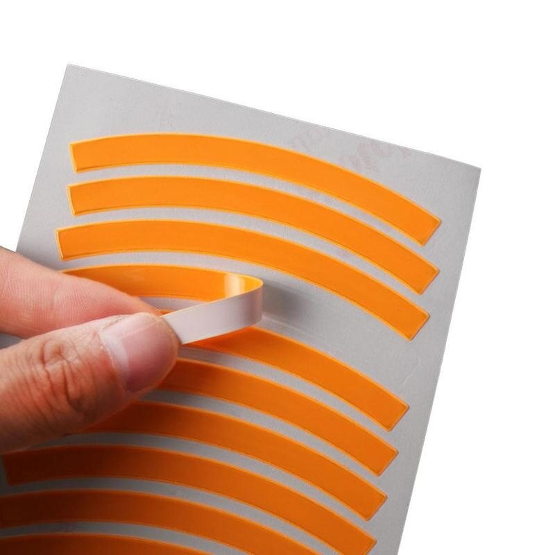Pegatinas reflectantes para bicicleta de equilibrio para niños, calcomanías para rueda, apliques de advertencia para neumáticos, cinta de seguridad, accesorios para bicicleta, 10 Uds.