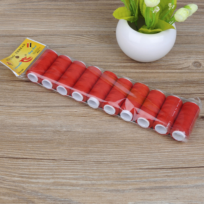 10pcs/pack 200 Yards/Spool Sewing Thread Cord Machine Embroidery Thread Home Carfts Supplies