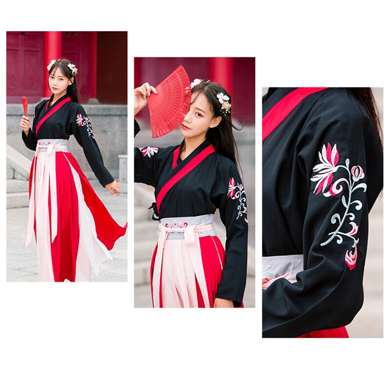 Hanfu, vestido popular para mujer, ropa wushu, atuendo antiguo chino para mujer, vestido cheongsam, ropa tradicional china para mujer