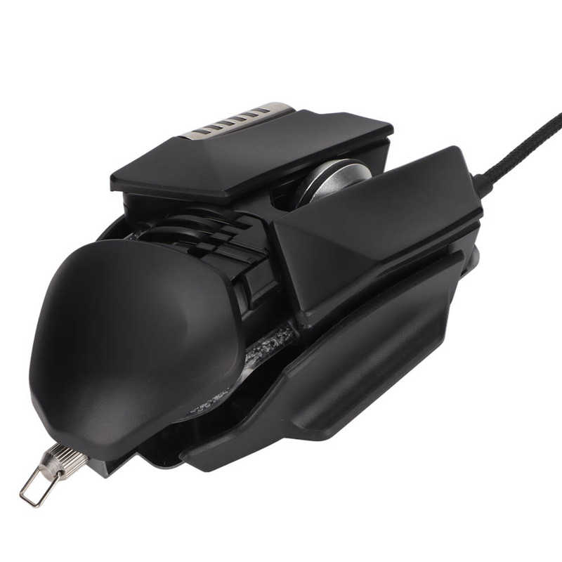 Mechanical Mouse 12800 DPI 6D Button Ergonomic Retractable Adjustment RGB Wired USB Gaming Mouse for Desktop PC Laptop