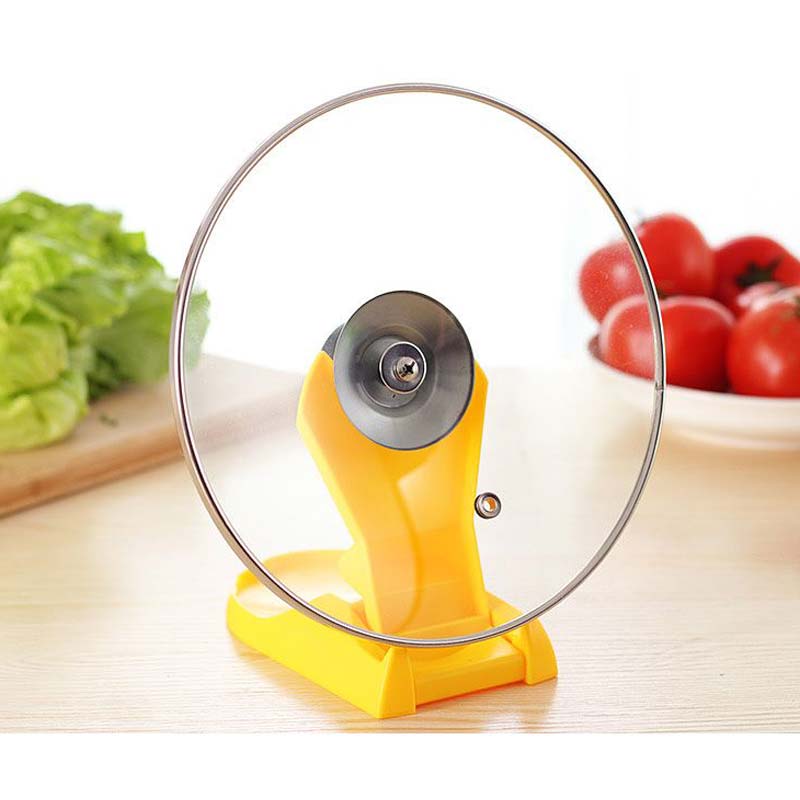 Folding Based Ladle Pot Rack Plastic Lid Pan Holder Spoon Rest Cooking Pots Stand Kitchen Utensils OCT998