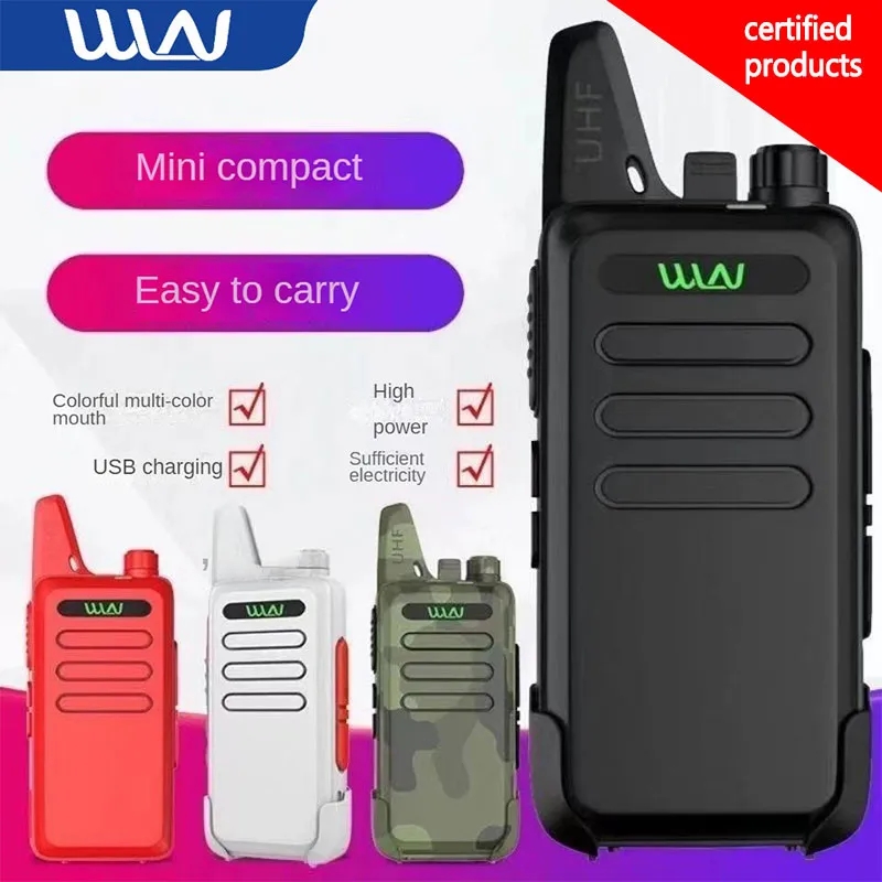 Mini Radio portátil 400-520MHz 5W 16 canales UHF transceptor Walkie Talkie WLN KD-C1 Talki Walki BAOFENG BF-888S UV5R Quansheng