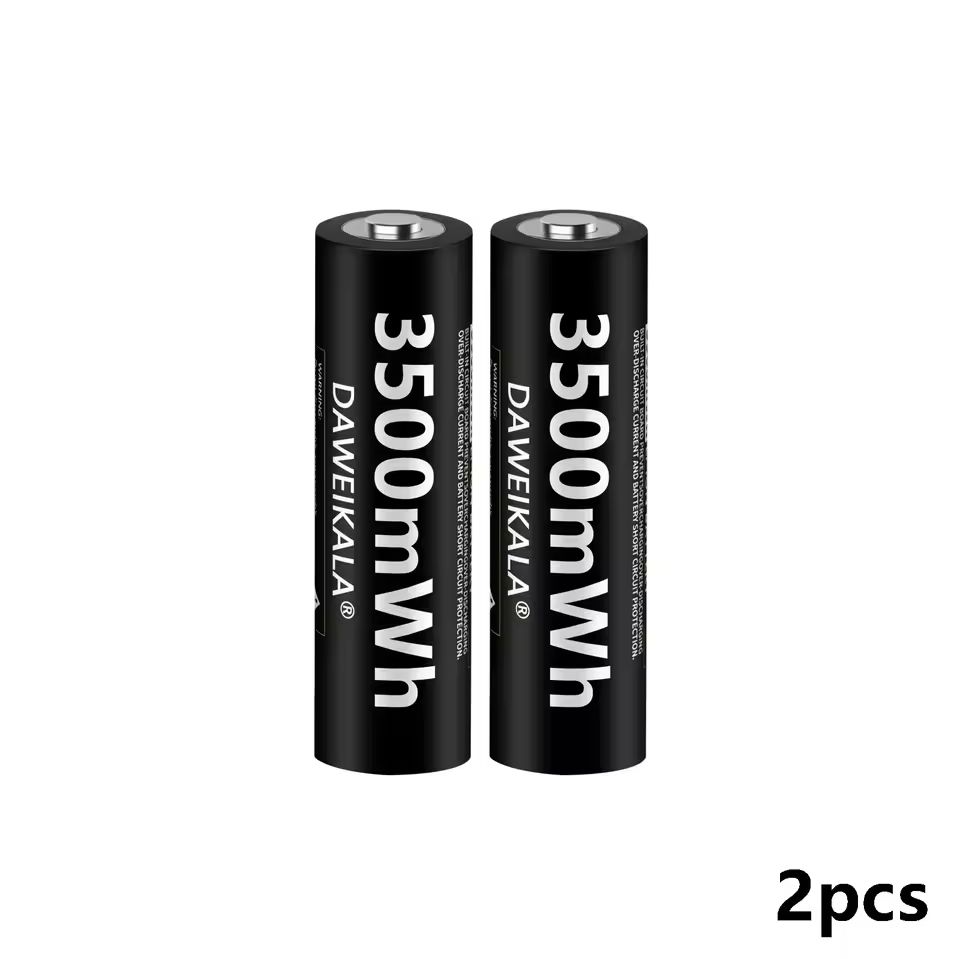1.5v oplaadbare aa lithium-ionbatterijen met hoge capaciteit van 3500 mwh voor speelgoed met afstandsbediening, snelladen: Grijs
