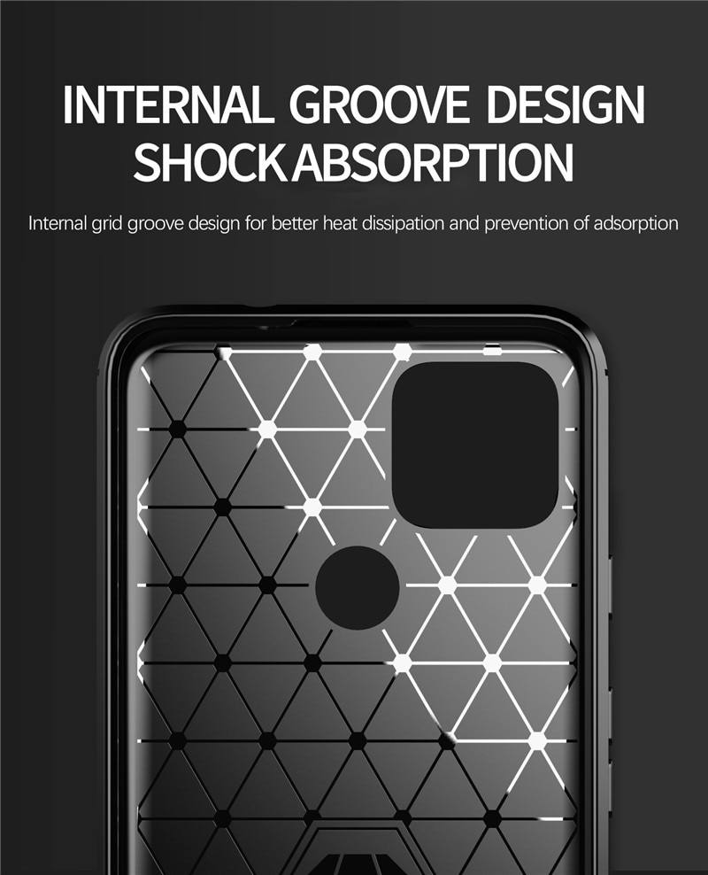 Carbon Fiber For Google Pixel 4a 5G Case + Tempered glass Soft Protection TPU Silicon Gel Skin Google Pixel 5 Cover