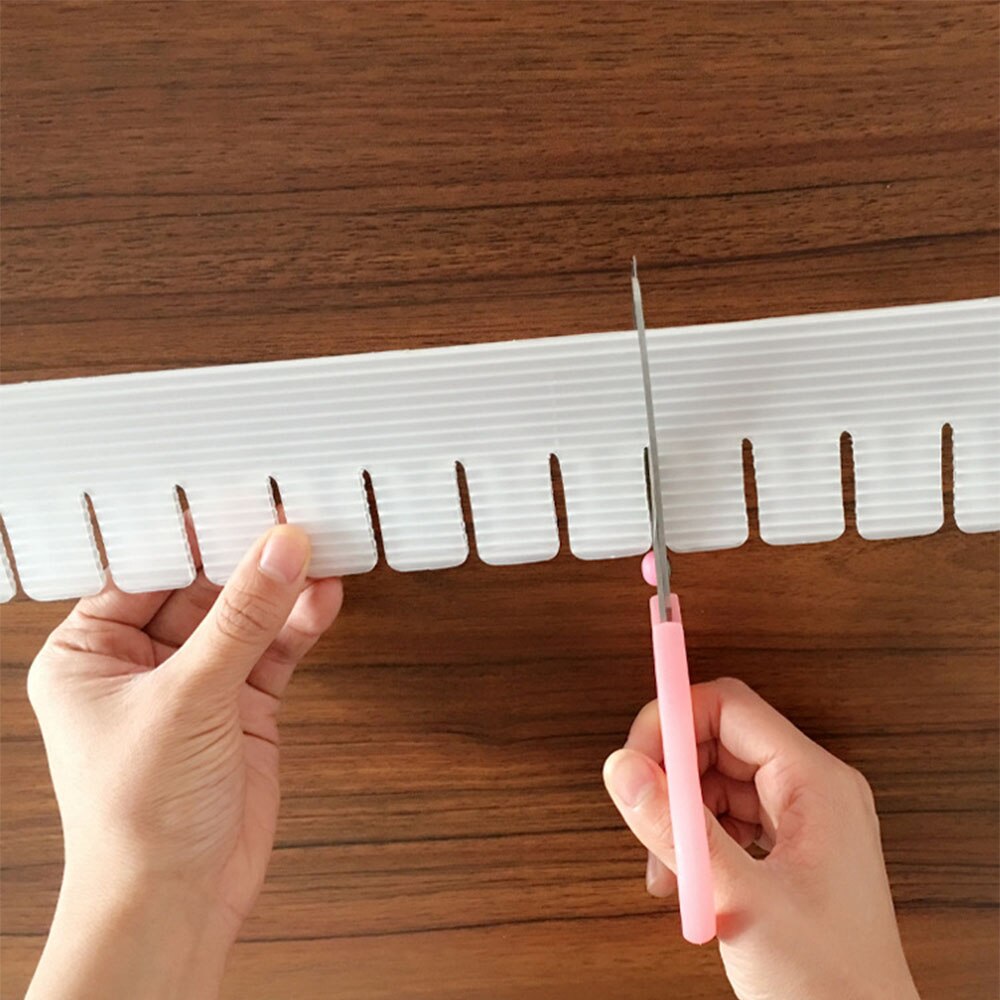 2Pcs Plastic DIY Grid Drawer Adjustable Separator Divider Household Necessities Storage Organizer Space-saving Tools
