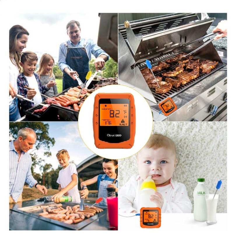 Digital Smart Food Cooking Wireless BBQ Bluetooth meat Thermometer