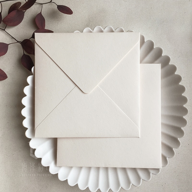5 unidades por paquete, sobres Vintage Beige, sobre de papel en blanco para de boda, tarjeta de Messaage, tarjetas para postales