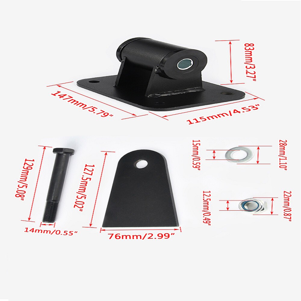 For Chevrolet LS Engine Motor Mounts Bracket Ls Engine Mount Kit Replacement 26-1013 ls Swap Mounts Weld 25cc Motor Mount