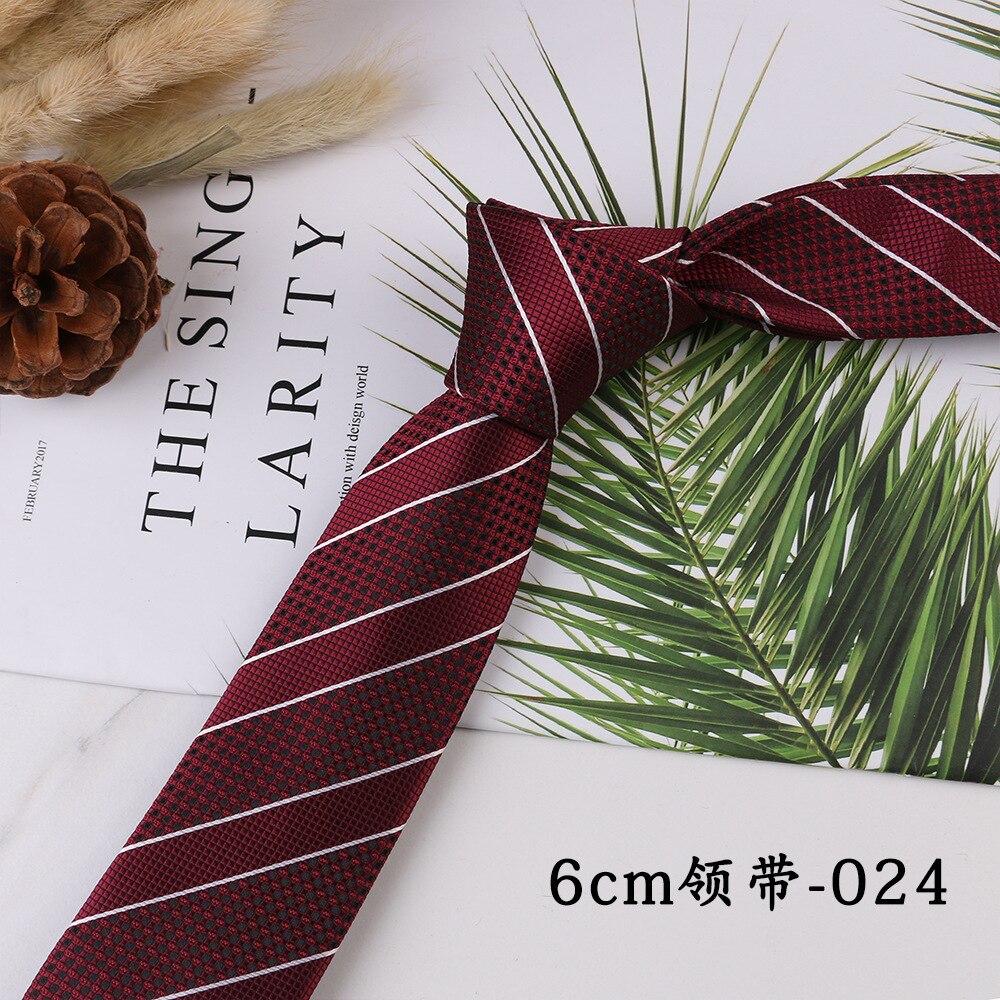 Corbata de cuadros a rayas geométricas para hombre, corbatas de cuello clásicas, rojo, Azul, Gris, ocio, negocios, boda, corbata delgada de , 6cm,