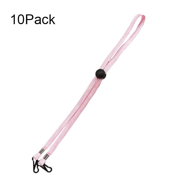 10pcs Adjustable Hanging Neck Mask Lanyard Extension Strap For The Back Of The Head Or The Neck With Clip For Children: C